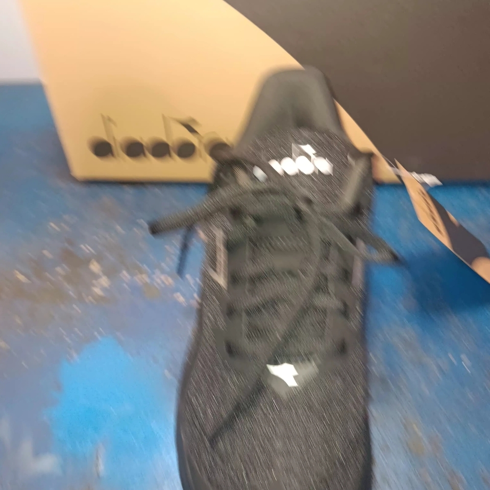 Diadora Black and Silver Athletic Shoes - Picture 3 of 7